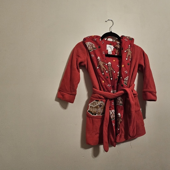Snuggle Up in Holiday Cheer with Nick & Nora robe for kids . Size XS 4/5 - Picture 2 of 11